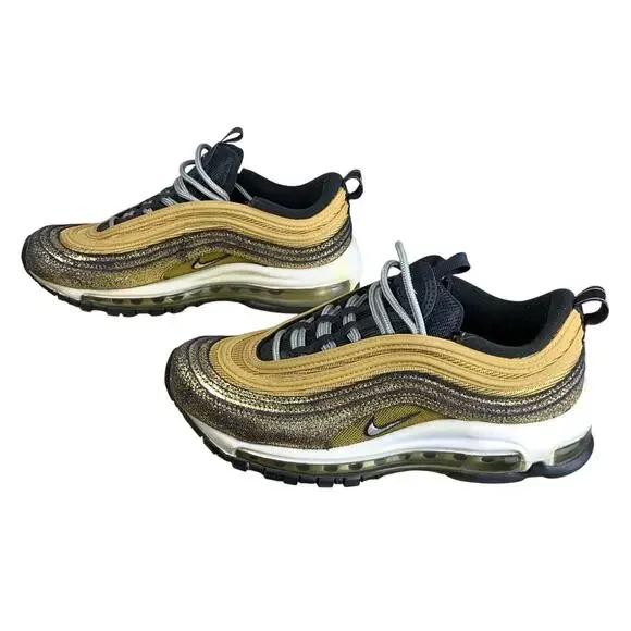Nike Air Max 97 Golden Gals Metallic Gold Sneakers DO5881-700 Womens 5.5 - Picture 2 of 10